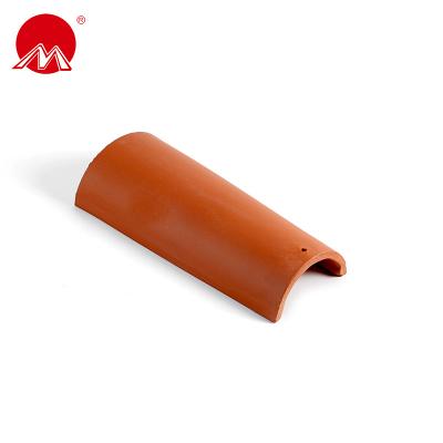 China M1504 Fireproof Half Round Start Hip Tile, Ridge Tile, Curved Roof Tile for sale