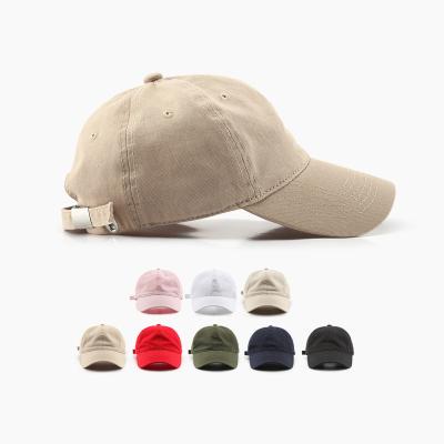 China Custom Colorful COMMON COMMON Logo Adjustable Spring 6 Panel Baseball Cap OEM Plain Plain Dad Hat for sale