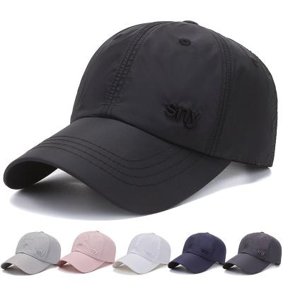 China Hot Selling High Quality Wholesale Quick-Drying 6-Panel Cloth Dad Hats Flat Baseball Caps COMMON COMMON Fashion for sale