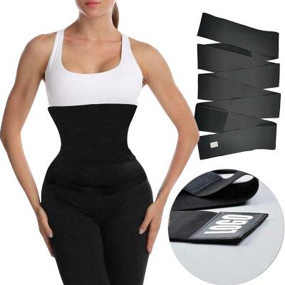 China Custom Made Breathable Latex Body Shaper Shapewear Waist Wrap Trimmers Cincher Slimming Belts Bulge Trimmer Waist Trainer Pink for sale