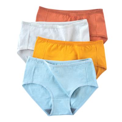 China Customization Fashionable Wholesale Antibacterial Cotton Comfortable Graphene Embossed Pattern Ladies Underwear Girl Menstrual Panties for sale