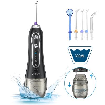 China Best h2ofloss hf-6 outdoor oral electric irrigator water flosser 300ml teeth cleaning oral irrigator with c type filling for sale