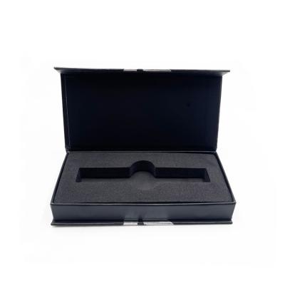 China Handmade Wholesale Custom Printed Magnetic Black Luxury Box Packaging With Magnet for sale