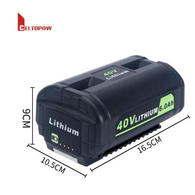 China Machine- Battery 40V for RY401120-Y RY401220 Lawn Mower Replacement Chainsaw Machine Tool Battery RY40503BTL for sale