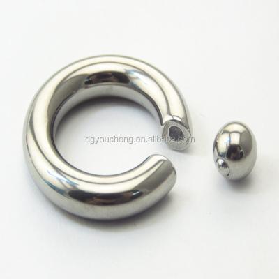 China Popular Surgical Fashion BCR CBR Steel Ball Closure Ring Rings Body Piercing Jewelry for sale