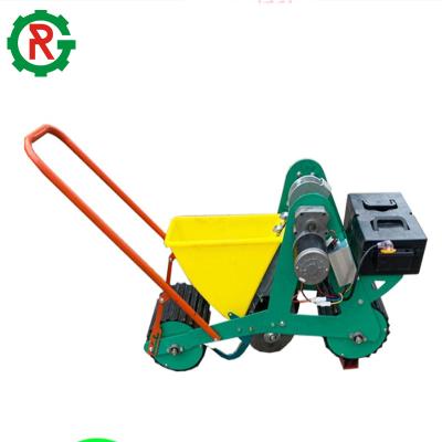 China Garlic Planter Hand Garlic Seeder 2 Rows Hand Push Garlic Planter for sale