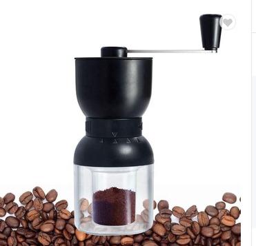 China Hot Sale New Design Glass Household Manual Coffee Bean Grinder for sale