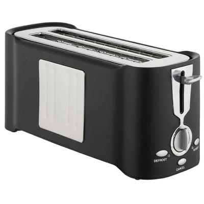 China Home Brackfast 1000W 4 Slices Long Slot Electric Toaster With Cancel Function for sale