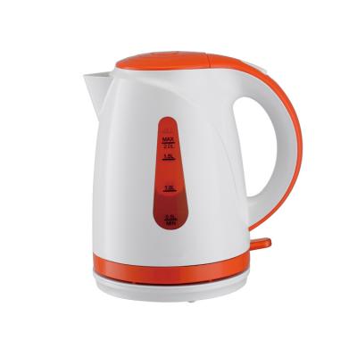 China Hot Sale 1.7L Cordless Plastic Electric Kettle Different Color Plastic Kettle for sale