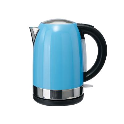 China Hot Sale 1.7L 304 Stainless Steel Cordless Food Grade Color Customized Electric Kettle for sale