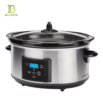 China Premium Hotel ETL Digital Sous Vide Slow Cooker 6.0 Quart Electric Programmable Slow Cooker Stew for sale