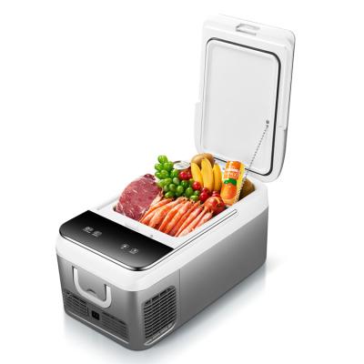 China Frezer Mini Car Refrigerator Boating 18L Portable Car Freezer Portable Refrigerator Camping RV Fridge for sale