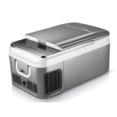 China Professional Camping Mini Car Refrigerator Portable Cooler 12 Volt Frezer 18L Cooler Heater for sale