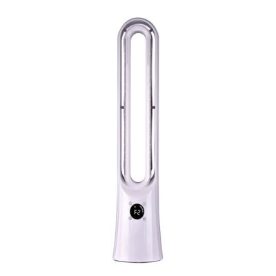 China 90Â ° 2021 Automatic Head Swing Air Supply Cool Leafless Battery Powered Battery Operated Bladeless Fan New Portable Leafless Fan for sale