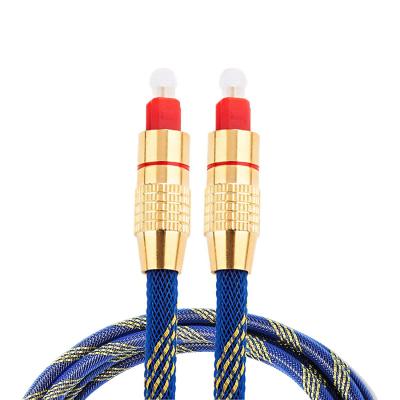 China COMPUTER Nylon Braided Durable Digital Optical Audio Cable Tie Toslink Gold Plated Audio Optical Cable Long From TV To Amplifier for sale