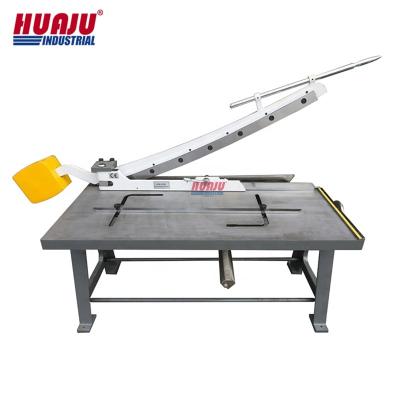 China Construction Works Huaju Industrial Manual Sheet Metal Cutter Arm Manual Guillotine Plate Shear Machine KHS-1000 for sale