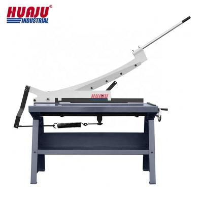 China Construction Works Huaju GS-1000 Industrial Manual Plate Cutting Tool Arm GuillotineSheet Metal Shear Machine for sale