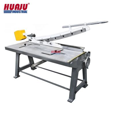 China Construction Works Huaju KHS-1250 Industrial Metal Plate Shear Arm Manual Guillotine Sheet Metal Cutting Machine for sale