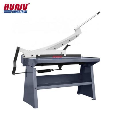 China Construction Works Huaju GS-1250 Hand Shearing Metal Plate Tool Industrial Plate Sheet Cutter Arm Manual Guillotine Machine for sale