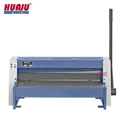 China Construction Works Huaju Bench BQ01-1.25x650 Industrial Hand Upper Guillotine Cutter Manual Guillotine Metal Shear for sale