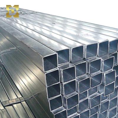 China Liquid Pipe Galvanized Steel Pipe Gi Square Tube 10X20 20X40 2X4 Galvanized Rectangular Square Steel Pipe for sale