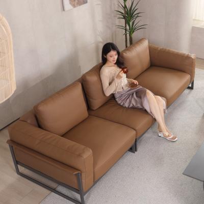 China Removable Cover 2022 BMS Customize Modern Italian Leather Sofa Bedroom 3 Seat Sofa Set Leather Sofa Set Furniture for sale