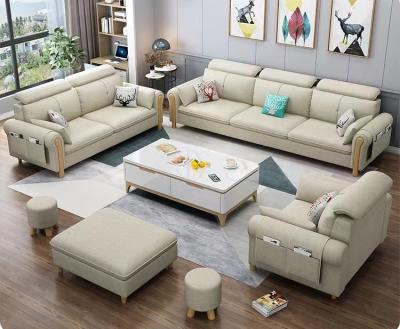 China BMS factory apartment sofa 1+2+3 large sofa latex sofa custom made Nordic simple modern sofa convertible sofa combination for sale