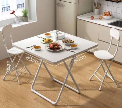 China Factory BMS round table household dining room furniture foldable simple square table for sale