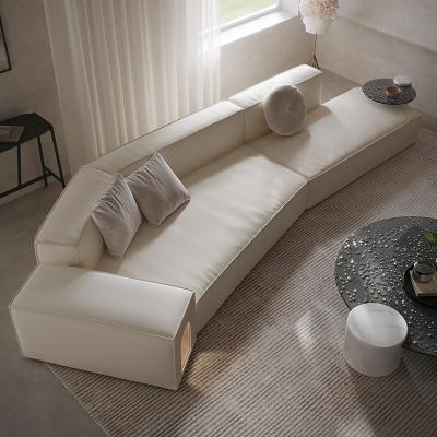 China (Other)BMS Luxury Nordic Modern Minimalist Living Room Furniture Adjustable Hot Selling High End Special Shaped Curved Sofa for sale