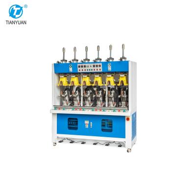 China PLC Control Efficient Type Six Cooling Rear Heel Shaping Machine for All Kinds of Women and Men's Shoes for sale