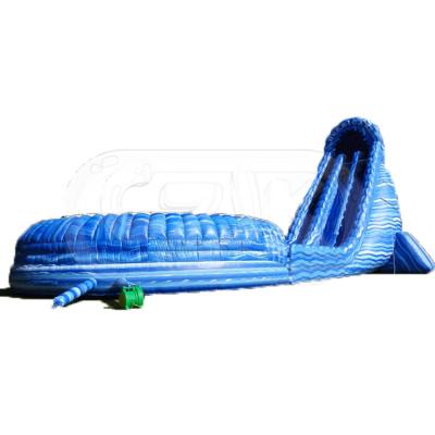 China 0.55 mm thickness PLATO PVC tarpaulin 055mm 10 meter high giant inflatable water slide for sale for sale