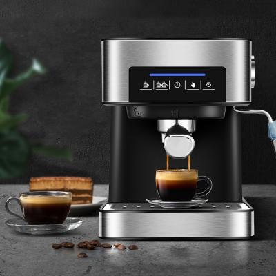 China Touch Screen Italian High Quality Small Household Semi-automatic Commercial High Pressure Steam Milk Frothing 20bar Desktop Coffee Machine for sale