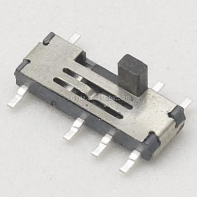 China 2 Operation Steps SMT Miniature Functions 10*3.5*3.5mm Slide Contacts 3 Positions Slide Switch On--On LY-SS10 for sale