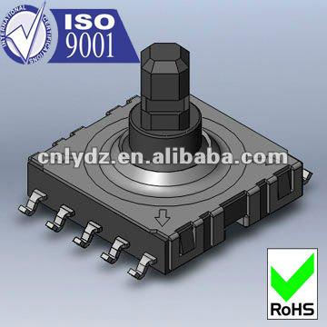 China 2 button single realize multi direction and central push operation 10 pin 10*10mm compound smd tact switch 4 micro switch LY-A07-01A for sale