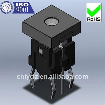 China 7*7*7 TACT SWITCH WITH LED LIGHT with caps 12V push led tact switch LY-L03-C LY-L03-C for sale