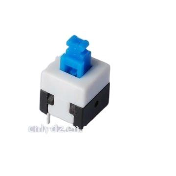 China 8*8*13.5 self-lock push switch push button switch lock and open button switch LY-KFT-8A LY-KFT-8A for sale