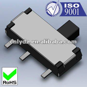 China SMT type and reflow-soldering for electronics mini surface mount micro sliding contact 6.7*2.75*1.4mm toggle type switches LY-SK-01 for sale