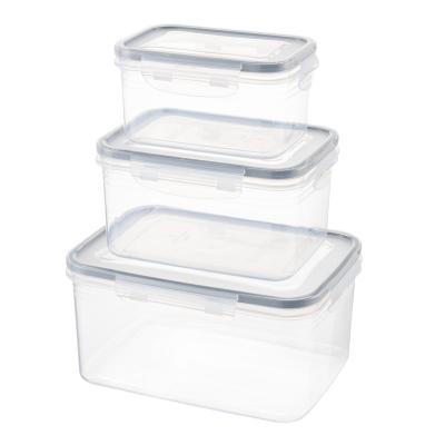 China Freshness Preservation 3 pack BPA Free Pla3 pack BPA Free Plastic Storage Food Container Set with Basketstic Storage Food Container Set with Basket for sale