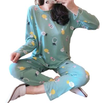 China Factory Breathable High Quality Butterfly Two Piece Pajamas Sets Two Piece Pajamas for sale