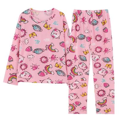 China Southeast Asian border pajamas women's pajamas pants cartoon students long-sleeved breathable home suit pajamas wholesale service for sale