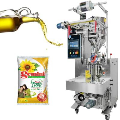 China Full Automatic Food Small Pouch Bag Filling And Sunflower Oil Filling Packing Machine Price for sale