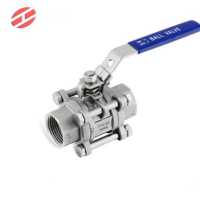 China General SS one-piece ball valve of a liquid or gas by means of a rotary ball having a hole for sale