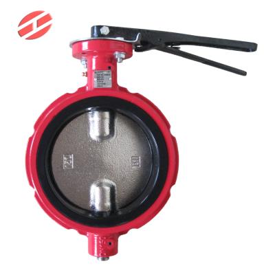 China Wafer ANSI 150 Body Holes Oilfield 6 Holes Industrial And Oilfield Butterfly Valve for sale