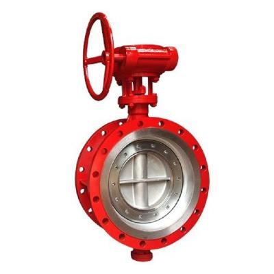 China General Brass Or Stainless Steel Triple Eccentric Worm Wafer Butterfly Valve Gear Driven Type for sale