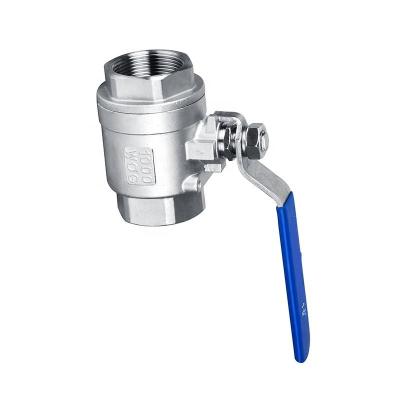 China General 2PC Threaded Carbon Steel Hot Dip Galvanized Ball Valve for sale