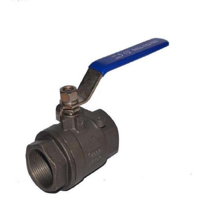 China Two General Pieces Of 1000WOG Carbon Steel Threaded Ball Valve for sale