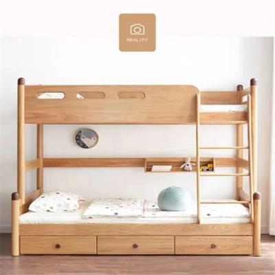 China JIA MU JIA Solid Durable Wooden Bed Eco - Friendly Bunk Bed For Kids for sale