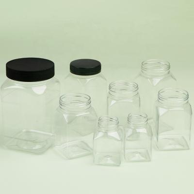 China Skin Care Packaging 4oz 5oz 150ml Square Cosmetic And PET Cosmetic Jars Liquid Packaging Bottles for sale