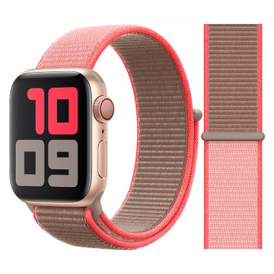 China Unisex Nylon Loop Strap Watch Band 38mm 40mm 42mm 44mm iWatch Strap Correa Watchband For Apple Watch 6 Se Band 5 4 3 for sale