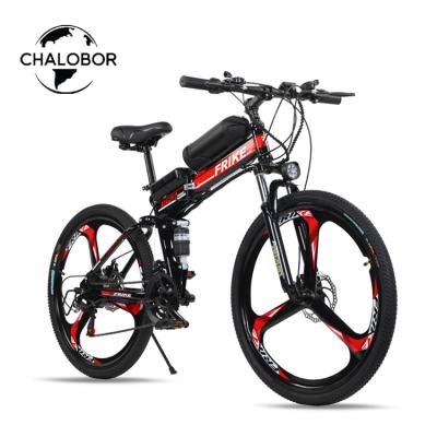 China Electric Bike 10Ah 250W/350W/500W Mountain Electric Bicycle Customized High Quality Foldable High Carbon Steel E Bike for sale